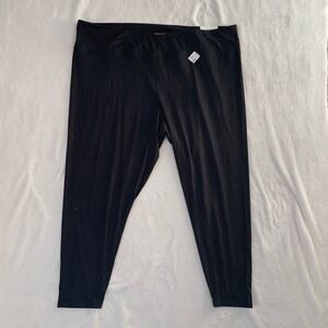 NEW Maurices Black Luxe Super High Rise Leggings 4X Regular Length